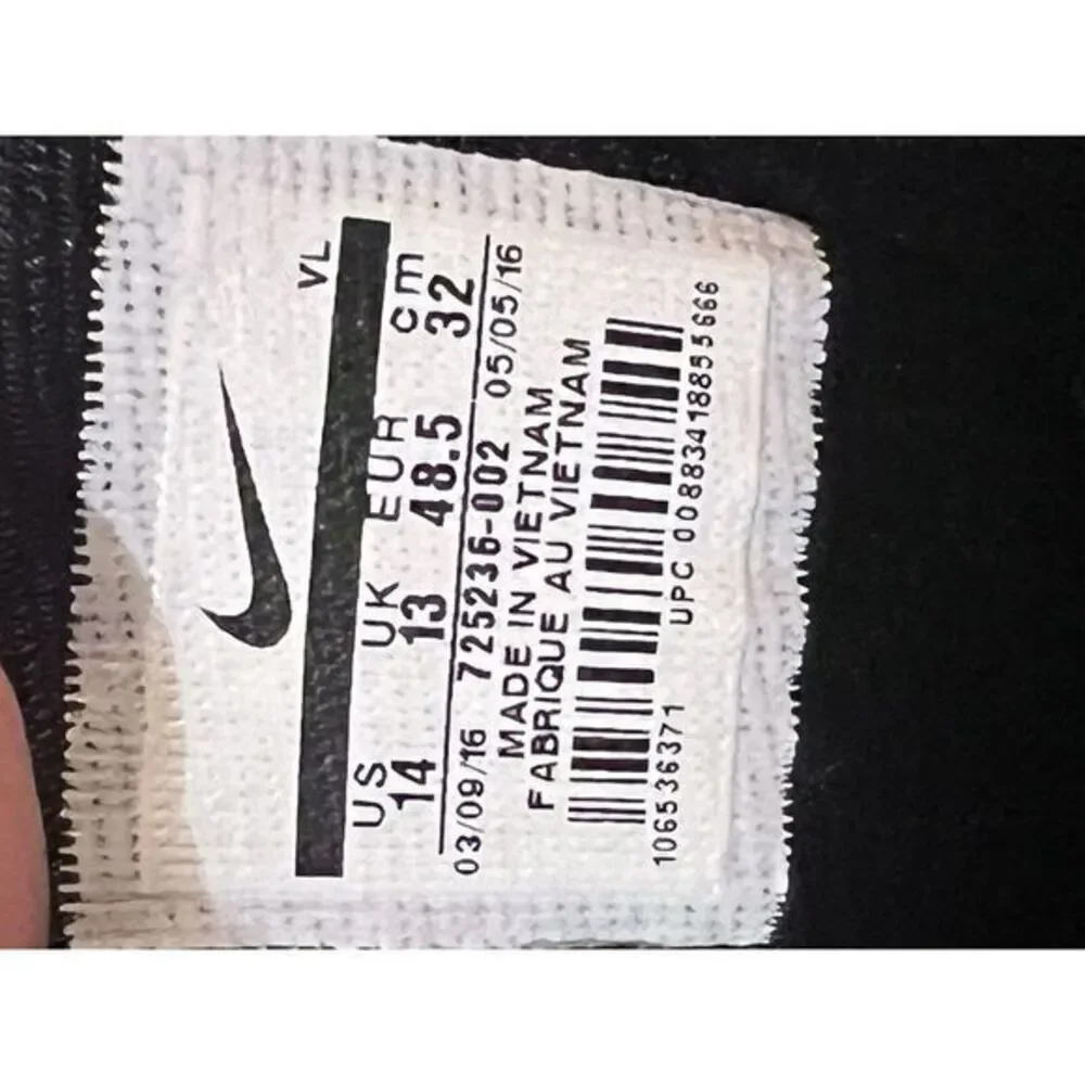 Men's Nike Cleats Size 14  New Never Worn Alpha FastFlex Football Cleats‎ Black